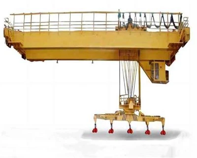 Grúa aérea electromagnética con viga portadora giratoria