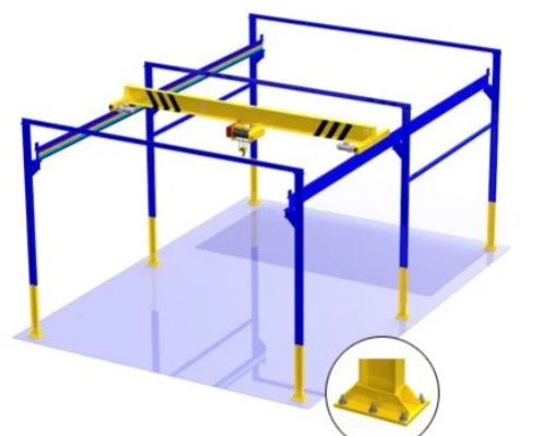 Column Frame Free Standing Over Head Crane （2）