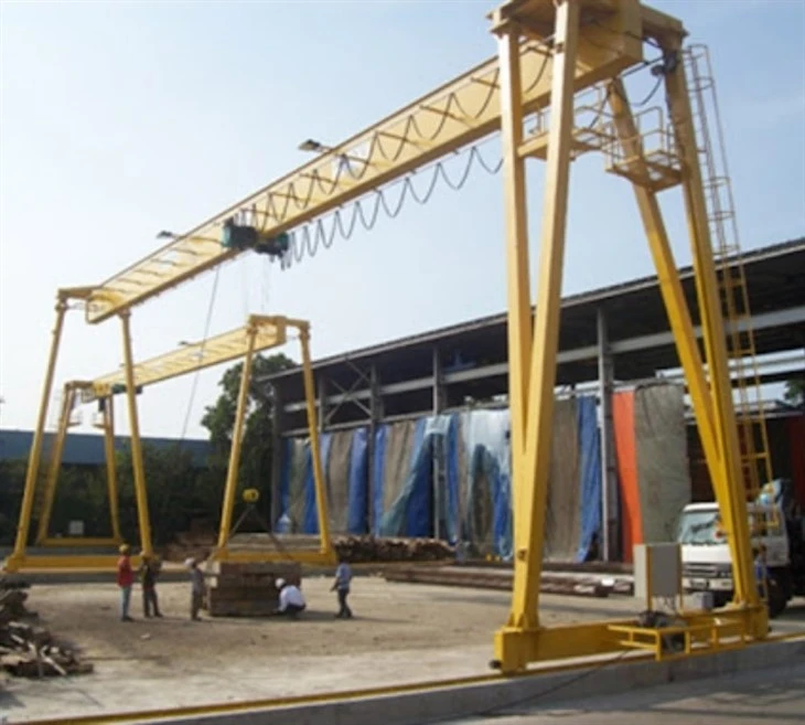 electric hoist single girder gantry crane(4)