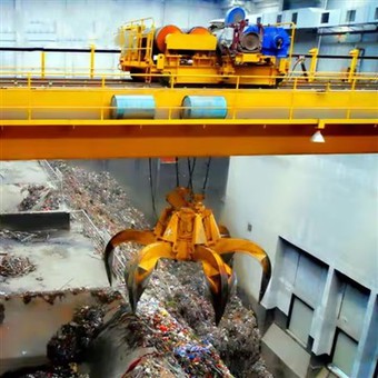 Grúas aéreas con cucharón de agarre de doble viga serie Qz